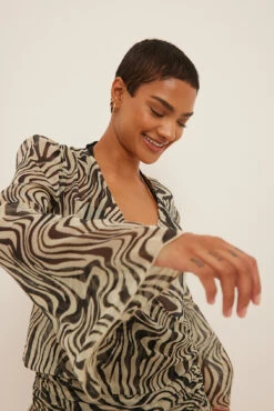 Robe à Volants En Mousseline