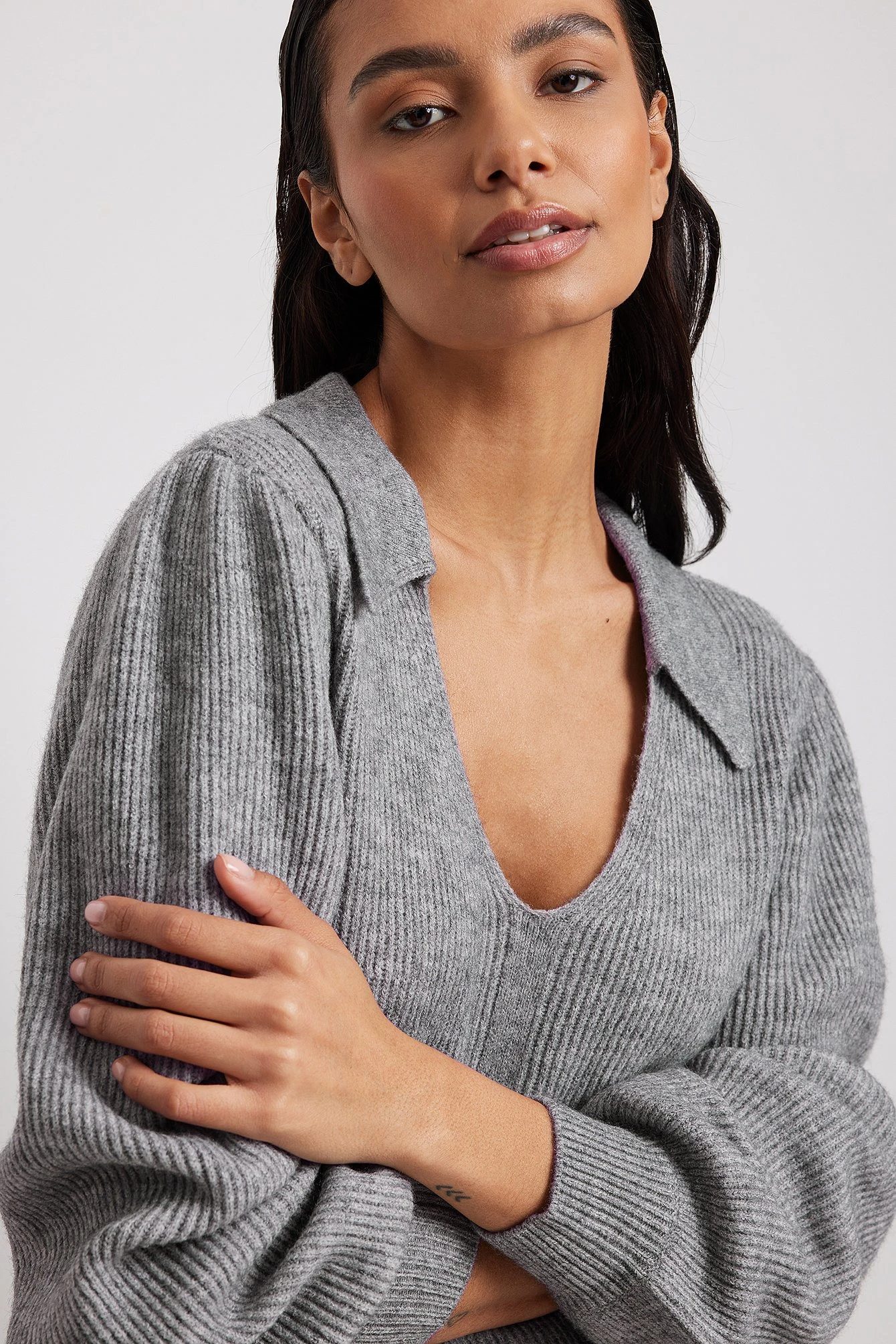 NA-KD Robe Longue En Maille à Col – Image 12