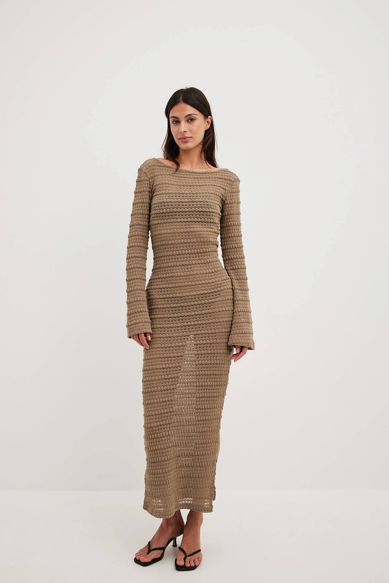 Robe Longue Structurée En Maille Crochetée – Image 11