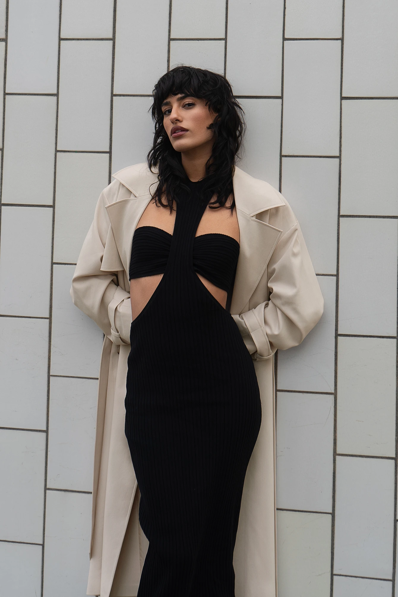 Robe Longue En Tricot Fin à Découpes – Image 8