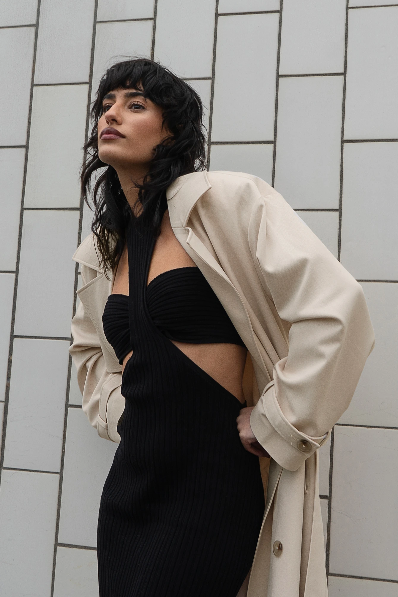 Robe Longue En Tricot Fin à Découpes – Image 7