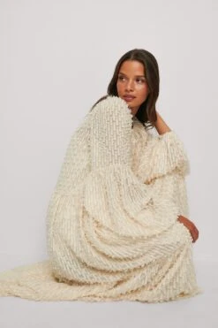 Maxi Robe Floue Texturée Recyclée