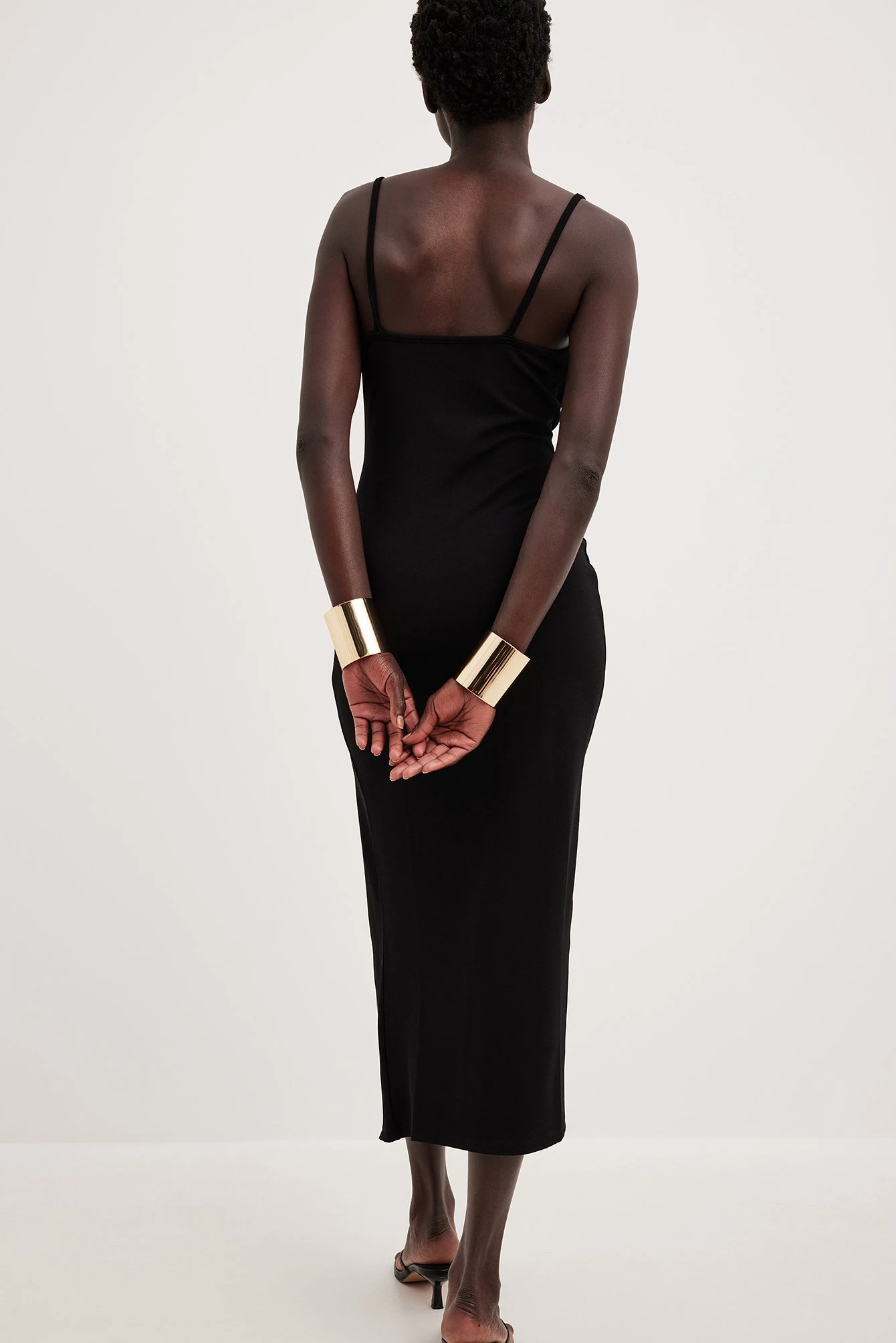 Robe Froncée à Laçage Sur Le Devant – Image 13