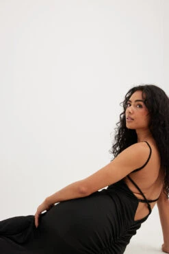 Robe Longue En Jersey à Dos Ouvert