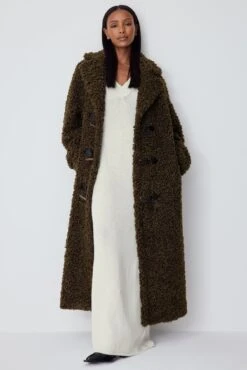 NA-KD Robe Longue En Maille à Encolure En V Profonde