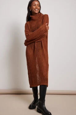 NA-KD Robe Midi Col Haut