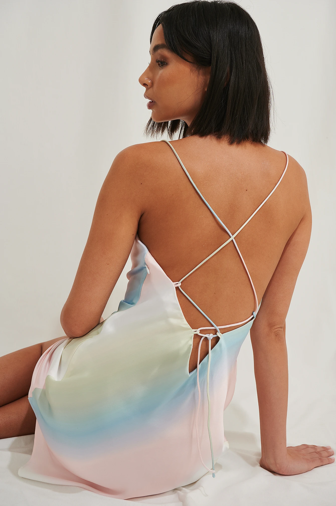 Mini Robe Satin RecycléeMini Robe Satin Recyclée – Image 2