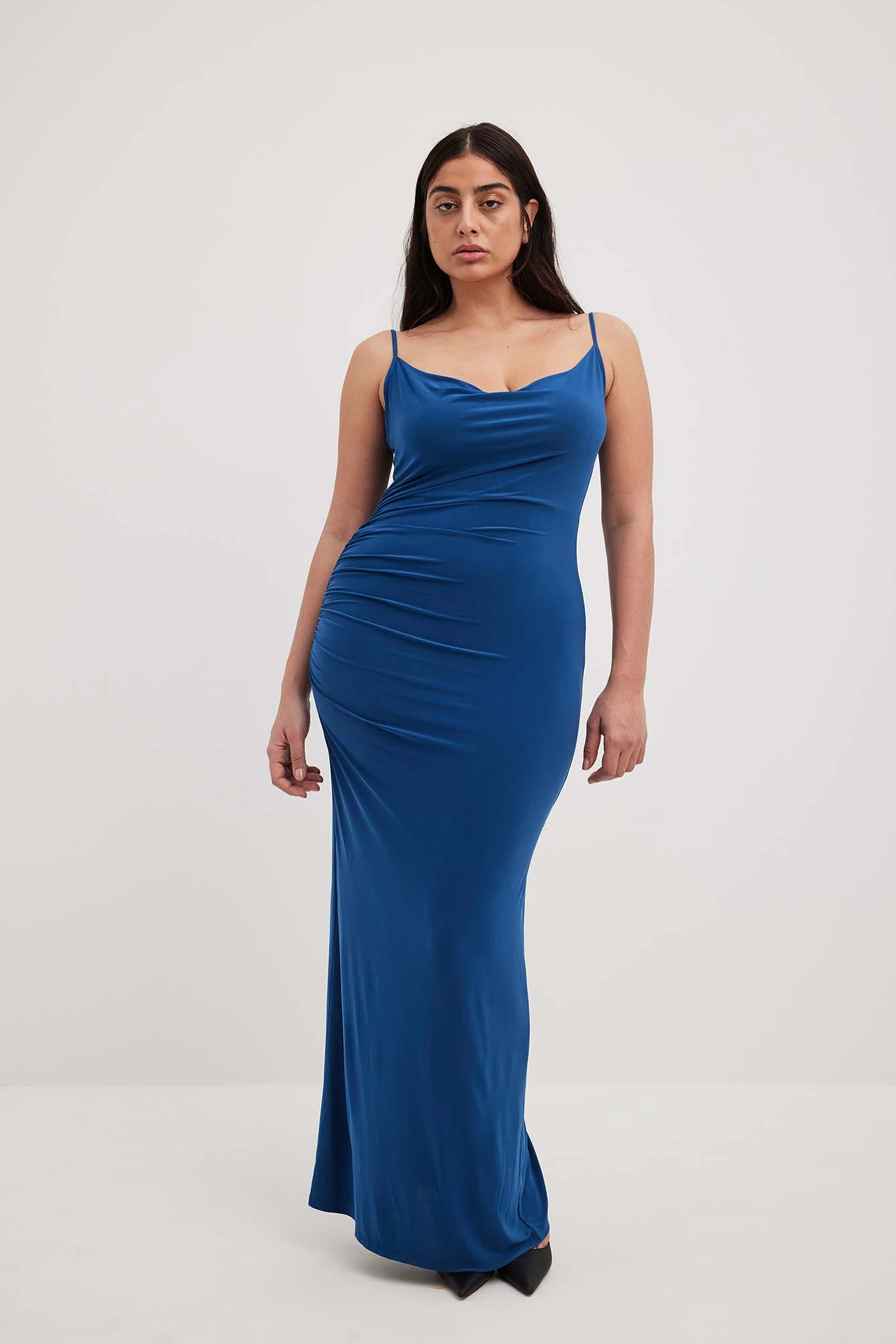 Robe Drapée à Fines Bretelles – Image 12