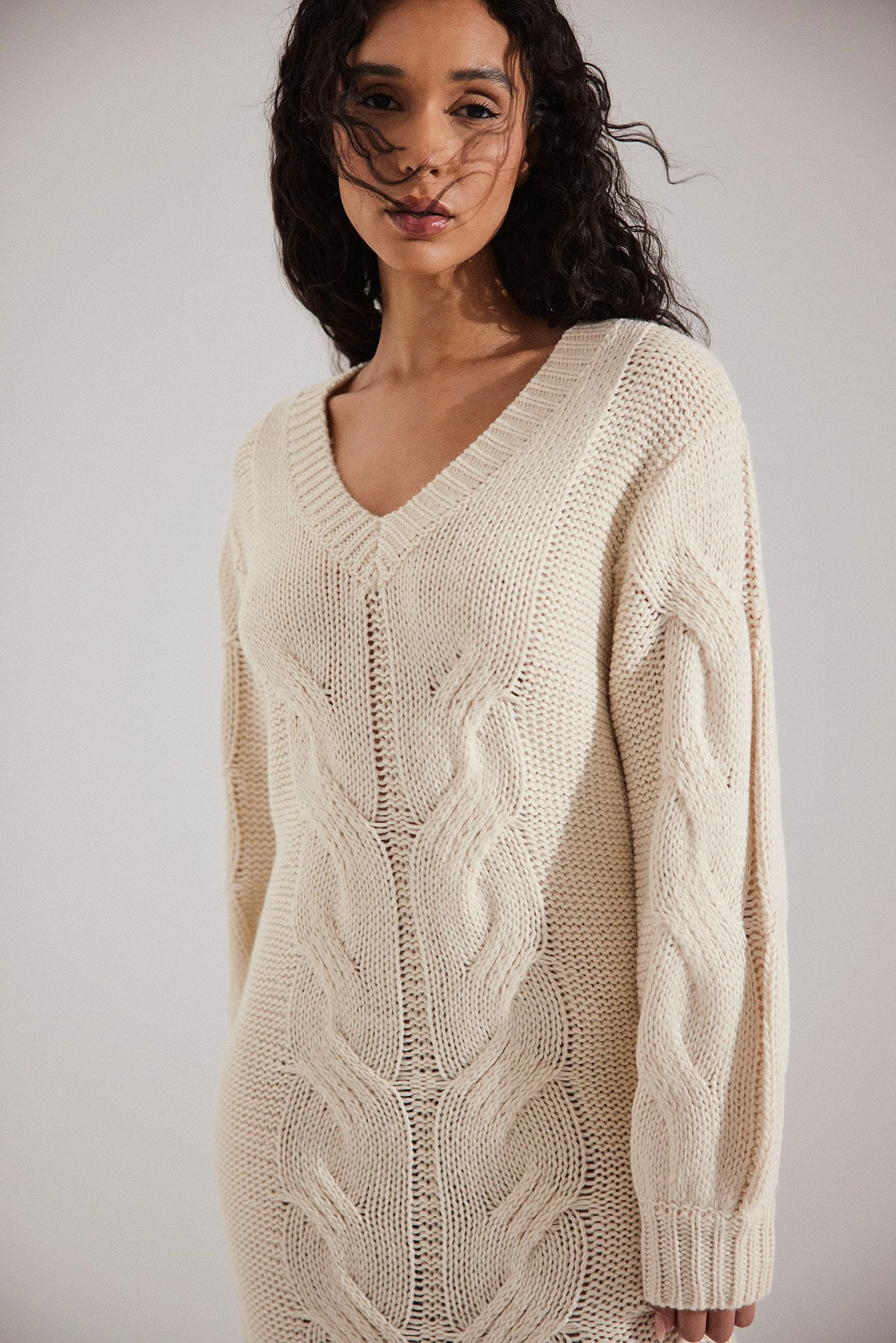 Robe Mi-longue En Maille Torsadée – Image 7