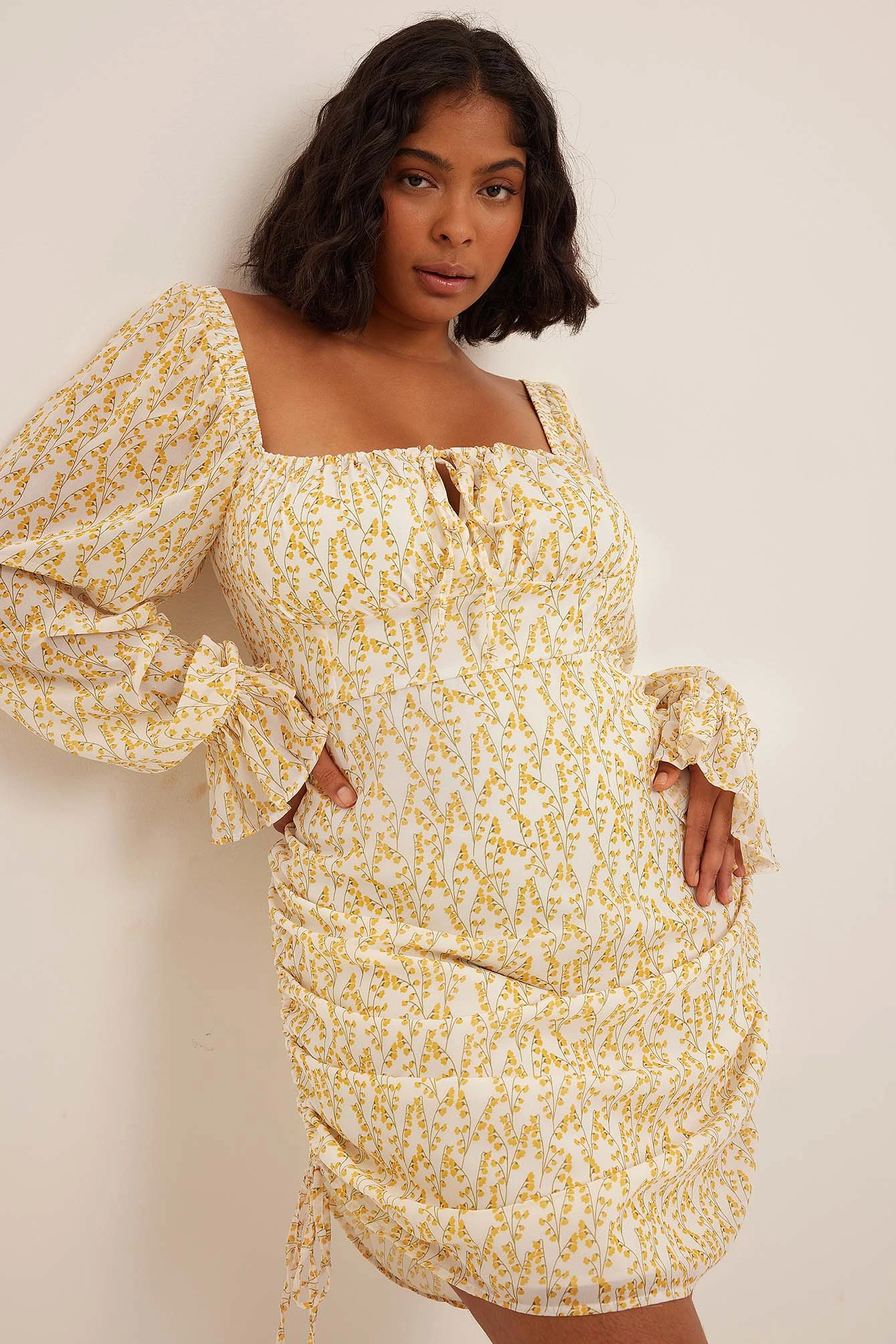 Robe Courte En Mousseline à Cordon De Serrage – Image 6