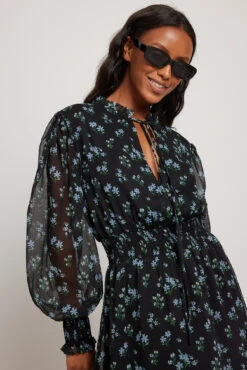 Robe Midi En Mousseline