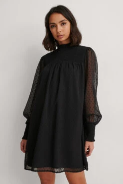 Robe Dobby À Smocks