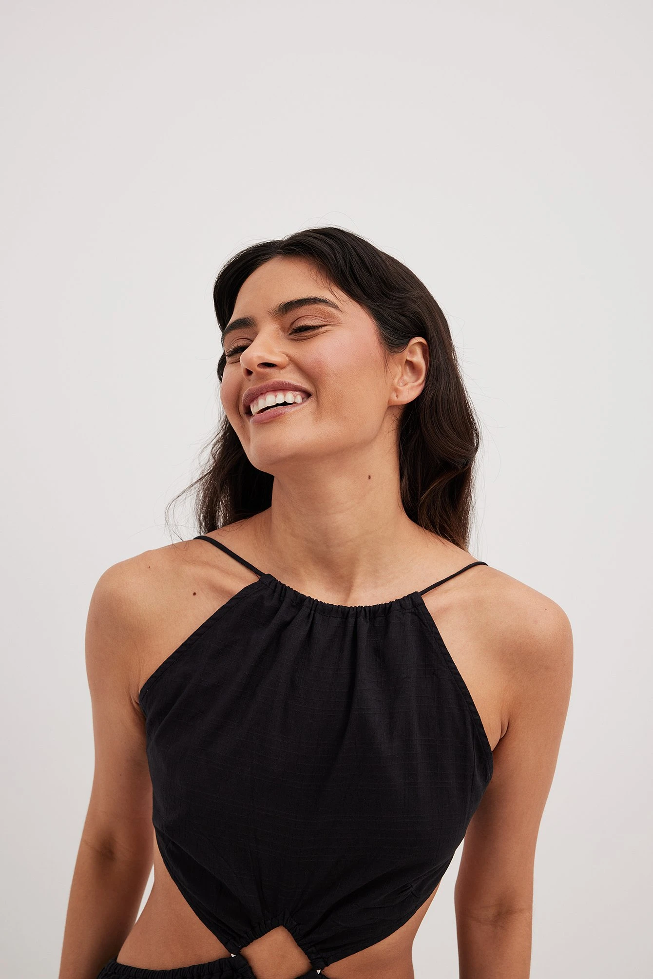 Robe Longue Fluide à Détail Sur Le Devant – Image 5