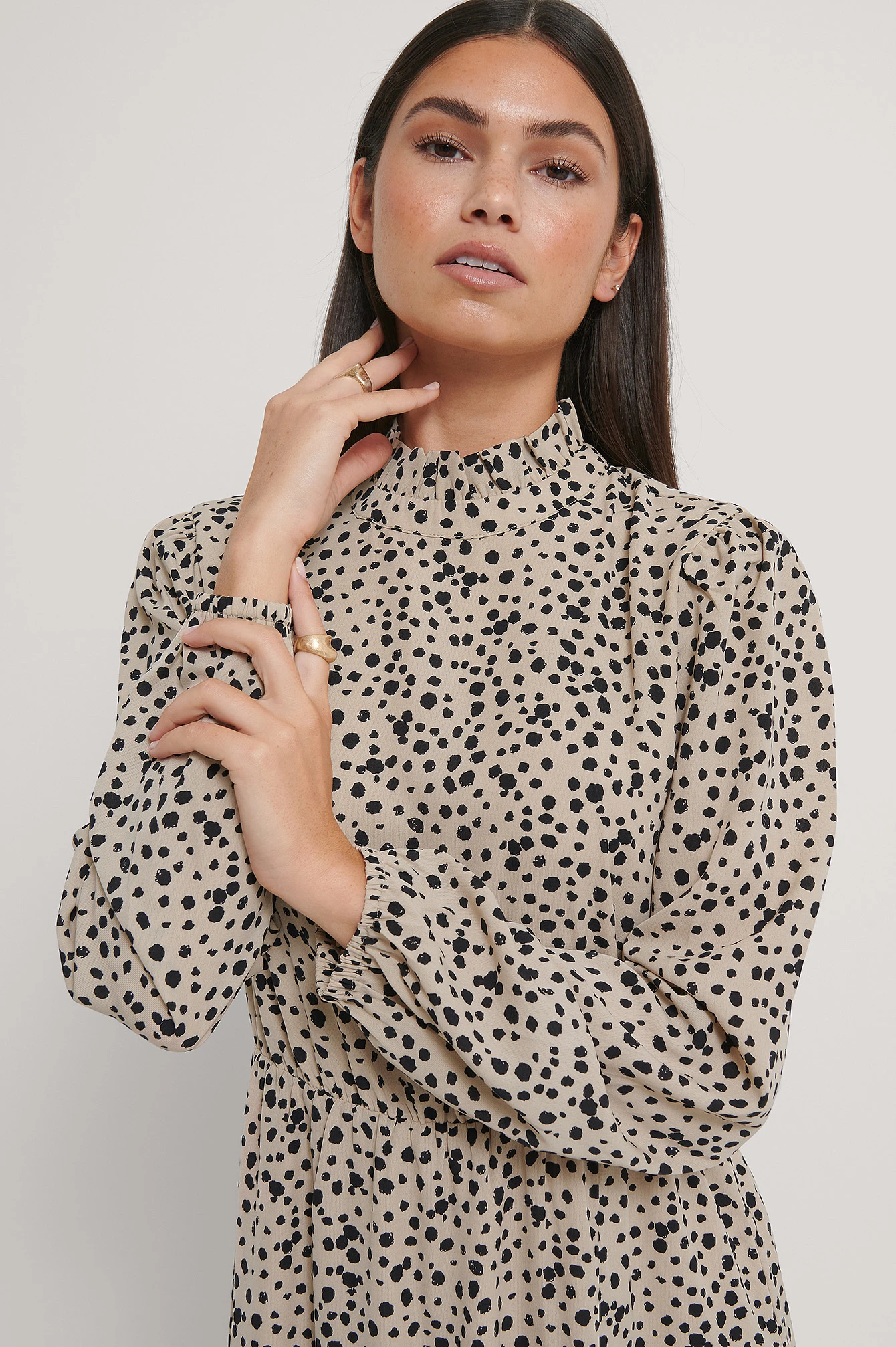 Robe Midi Col Haut – Image 4