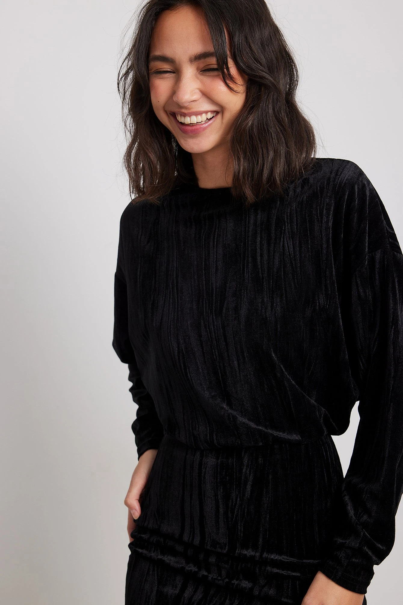 Robe Courte Ample En Velours