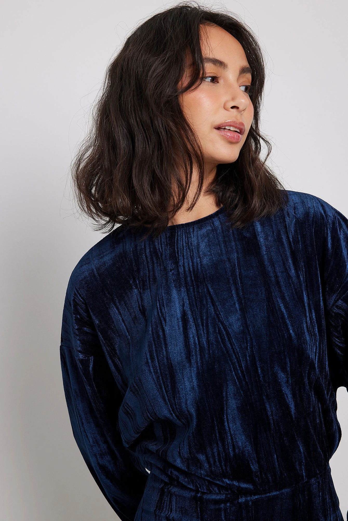 Robe Courte Ample En Velours – Image 5