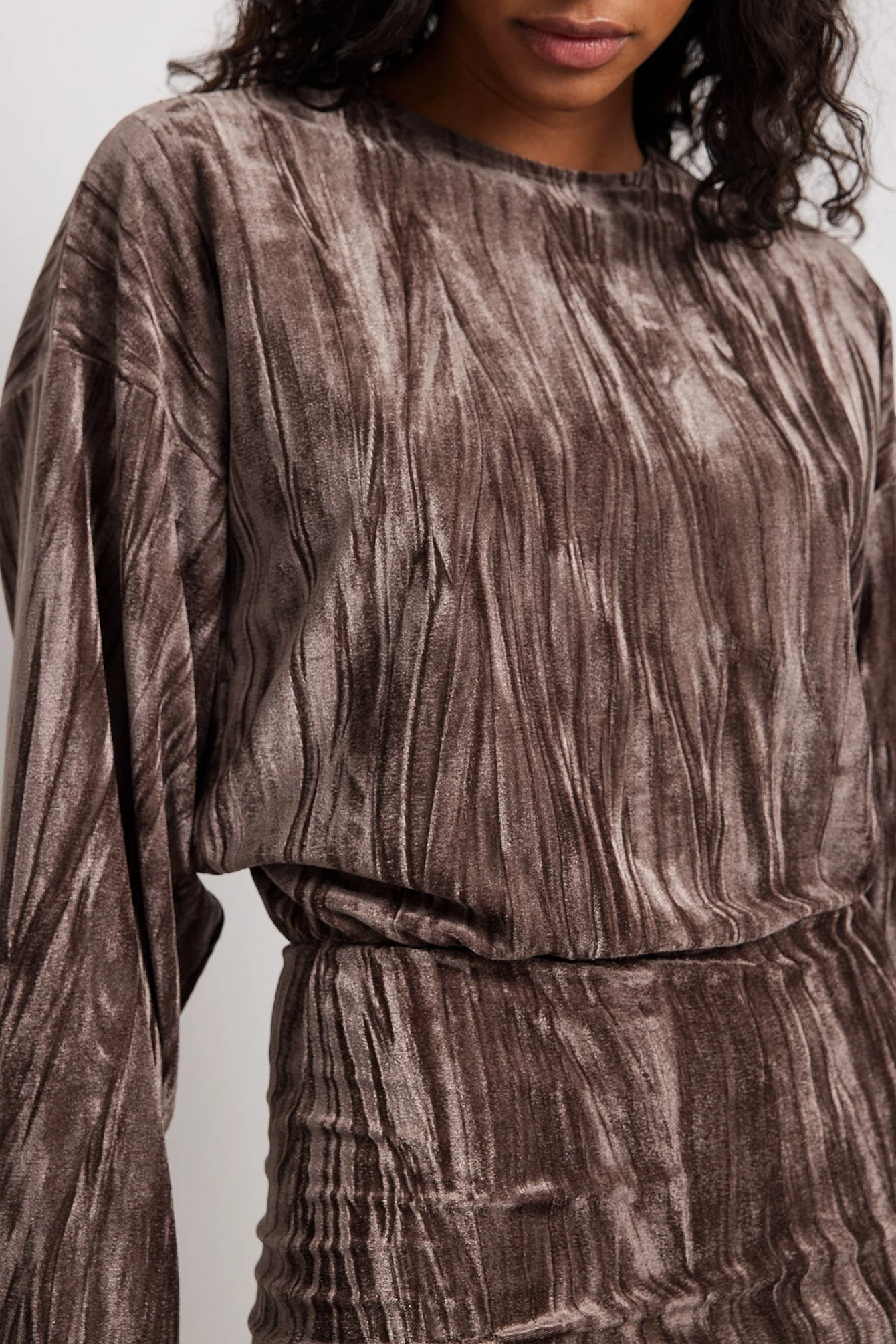 Robe Courte Ample En Velours – Image 12