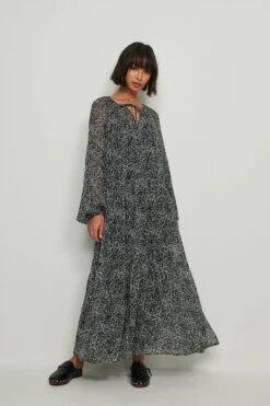 NA-KD Recyclée Robe Maxi Transparente