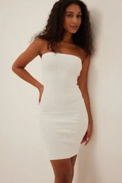 NA-KD Robe Mini En Maille Côtelée