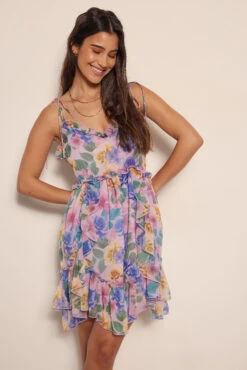 Mini Robe à Détails Volants