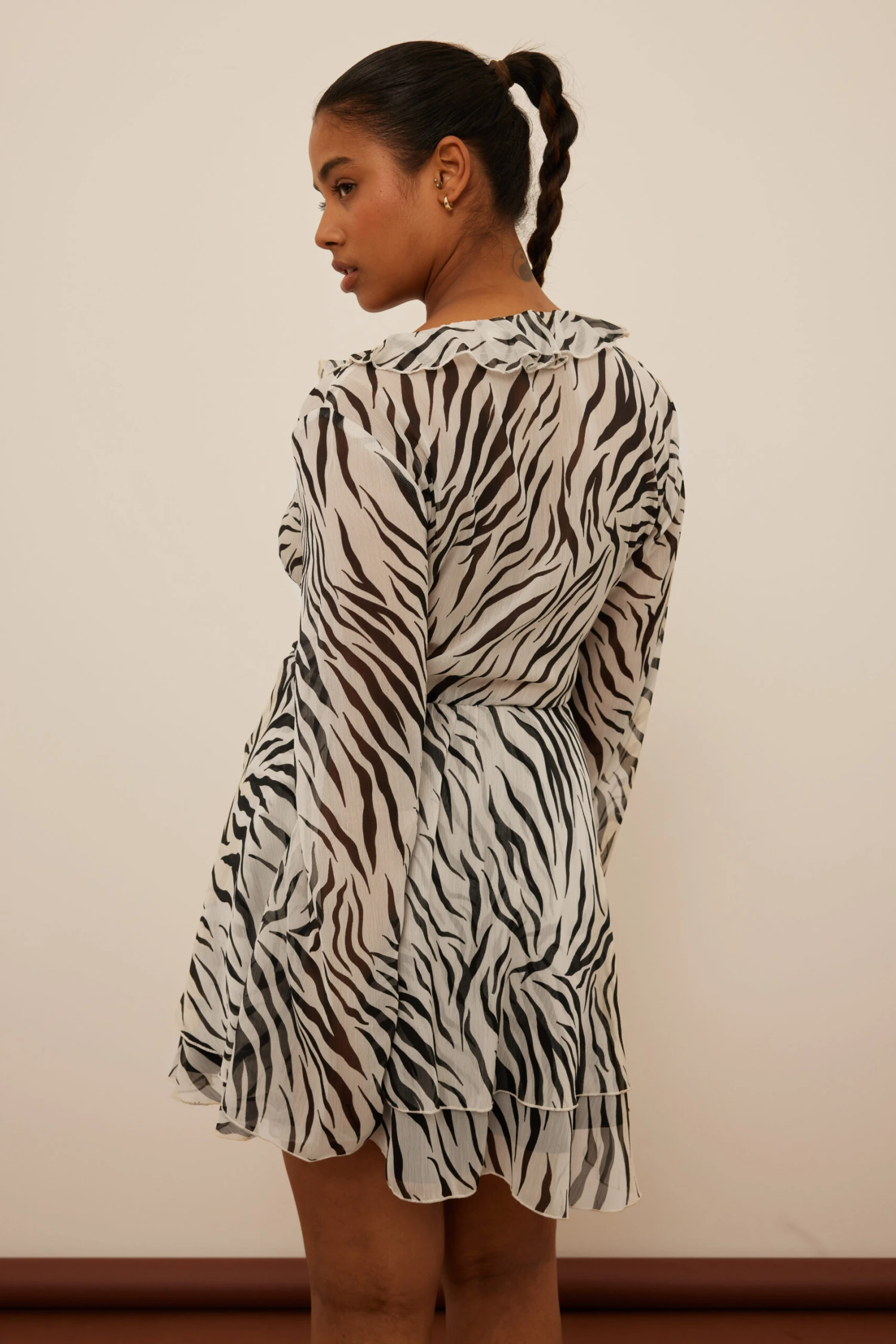 Robe Mini Nouée Sur Le Devant – Image 6