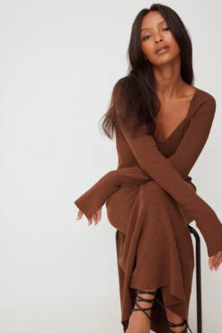 Robe Côtelée à Armatures