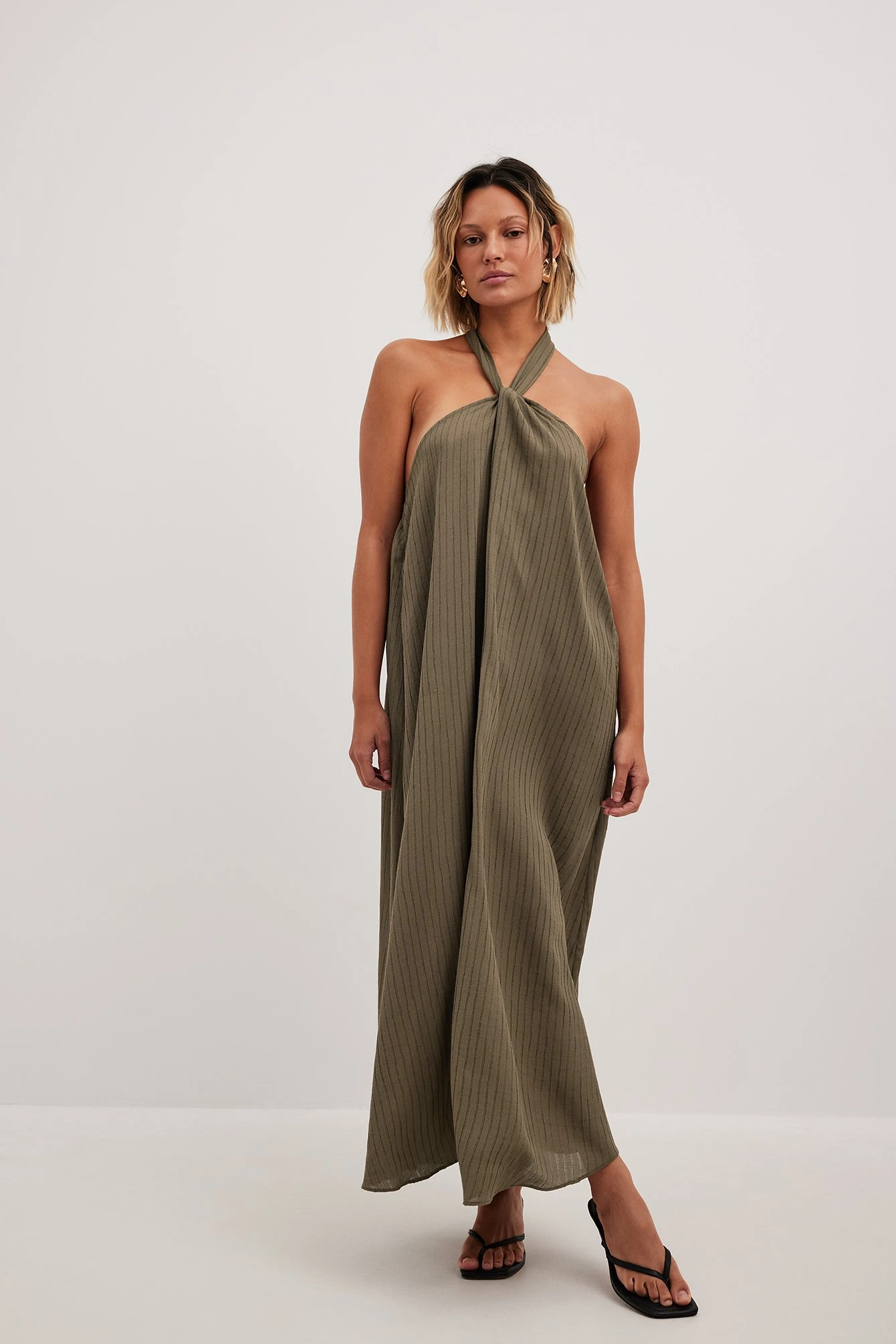 Robe Mi-longue Dos Nu StructurĂ©e â Image 5