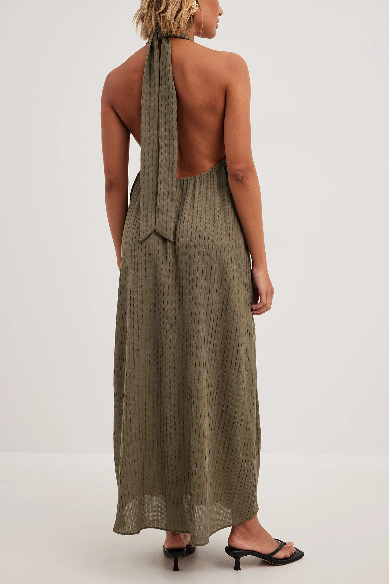 Robe Mi-longue Dos Nu StructurĂ©e â Image 2