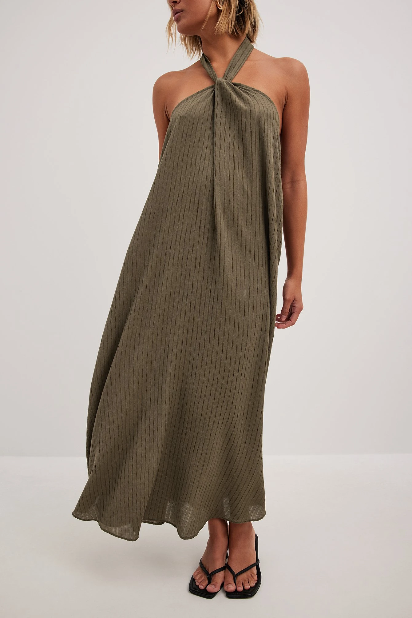 Robe Mi-longue Dos Nu StructurĂ©e â Image 3